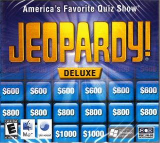 Brand New PC Video Game Jeopardy Deluxe