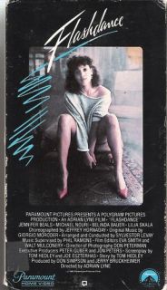 Flashdance VHS Jennifer Beals Michael Nouri Lilia Skala