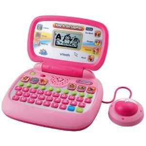 New Vtech Tote N Go Laptop Pink Open Box Store Return