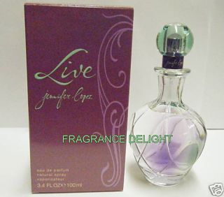 Live by Jennifer Lopez Women Perfume 3 4 oz 100ml N I B 101234303216
