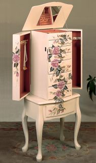 Jewelry Armoires Hand Painted Jewelry Armoire