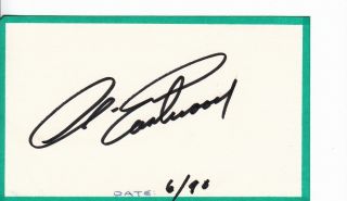 Clint Eastwood Actor Autograph Hand Signed Index Card A913