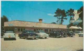 030609 1950s Cars The Pig Restaurant Jesup GA Postcard