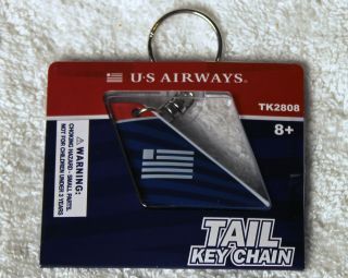 Collectible Jet Airplane Tail Keychain US Airways TK2808 Daron Ships