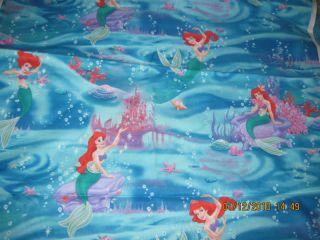 Handmade Disney Ariel Baby Toddler Travel Blanket New