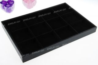 Jewelry Black Velvet Display Box Tray Case 14x9x1 2 Chic