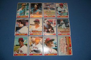  Red Sox Complete Set of 27 Cards Yastrzemski Fisk Rice Lynn