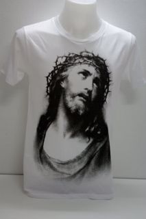 Jesus Christ AXL Rose Icon Religious Rock T Shirt L