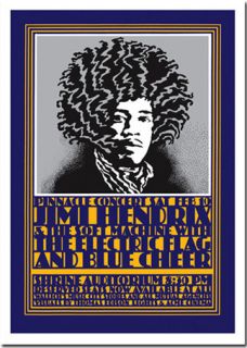 Jimi Hendrix Hamersveld Art Poster Print by Shepard Fairey