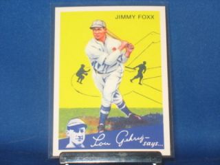 Jimmie Foxx 2011 Topps CMG Reprints #15 1934 Goudey Philadelphia
