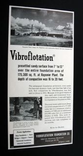 Vibroflotation Rayonier Plant Jesup Georgia 1957 Ad