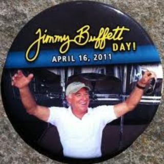 Jimmy Buffett Day Button Pin Collectable Margaritaville Landshark