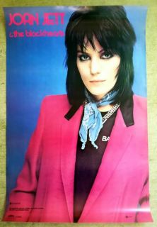 Joan Jett 1981 Original Promo Poster 23x35 I Love Rock N Roll Runaways
