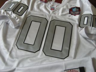 Oakland Raiders 00 Jim Otto Throwback w HOF Patch sewn Jersey 54 white