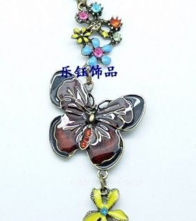  Bronze Butterfly Pendant Necklace Jewelry Hot Selling K A1058