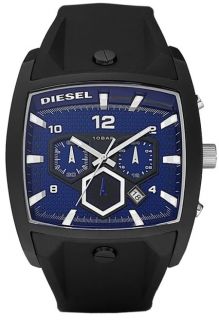 Brand New Diesel Mens Blue Poly Black Band Chrono DZ4188 Watch