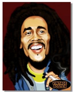 New Bob Marley Ziggy Marley Jimmy Cliff A05 Cover Cartoon Poster 16 x