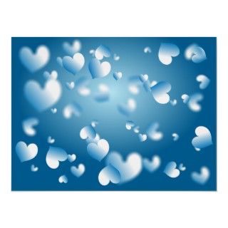Pretty heart shaped abstract background design in shades of blue