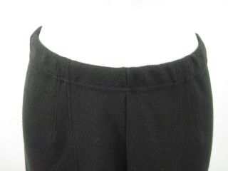 Joan Vass Black Elastic Waist Straight Leg Pants Sz 1