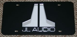 JL Audio Logo Laser Cut Mirror License Plate Tag 10 12 W7 W6
