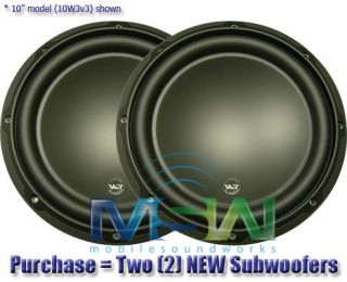 New JL Audio 12W3V3 2 12 W3V3 Subwoofers 2 Ohm SVC Car Woofers Sub
