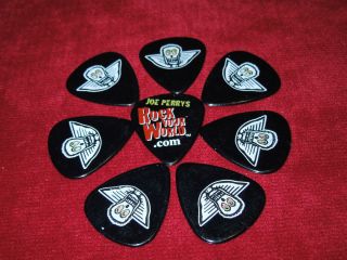 Joe Perry Aerosmith Guitar Pick Picks Lot of 7 Just Push Play Rock