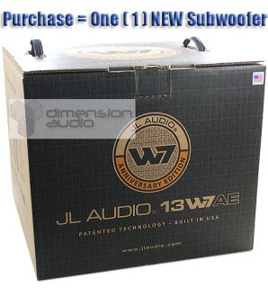 JL Audio® 13W7AE D1 5 Anniversary Car Subwoofer 13W7 AE