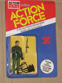  Palitoy 80s Action Force/Gi joe/G.i.joe Z FORCE RADIO OPERATOR Figure