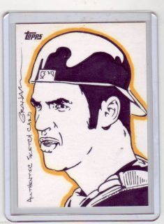 Joe Mauer Sketch Card 1 Of 1 Very Rare 2009 Topps Minnesota Twins