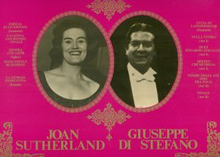 Joan Sutherland Giuseppe Di Stefano Great Voices of The Century 12 LP