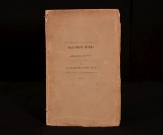 1822 Halidon Hill A Dramatic by Sir Walter Scott Paper Wraps First