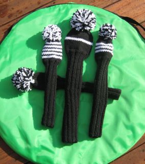  Knit Golf Club Head Covers Custom Orders J Craig Style Set of 3