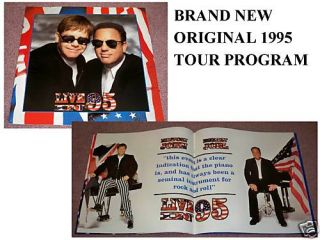 Billy Joel Elton John 1995 Concert Tour Program Book