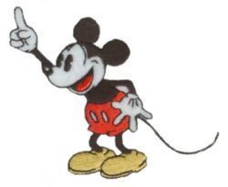 Embroidered Disney Mickey Mouse Embroidered Iron on Applique 937513