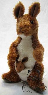 Melbourne Kangaroo with Baby Joey Plush Toy Stuffed Animal Douglas