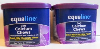 Equaline (Albertsons) 120 Soft Calcium Chews 10/2012 Milk Chocolate