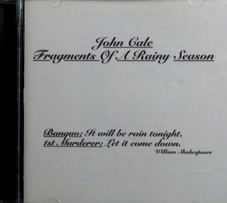 Fragments of A Rainy Season by John Cale CD Sep 1992 Hannibal