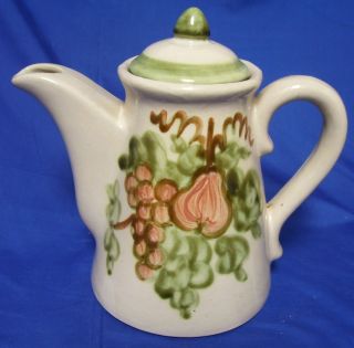 Vintage Pottery John B Taylor Harvest Fruit Coffee Pot