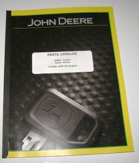 John Deere X300R Lawn Garden Tractor Parts Catalog Manual Book JD
