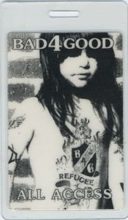 Bad 4 Good 1992 Laminated Backstage Pass Steve Vai Bad Religion