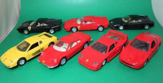 MC Toy Maisto Ferrari Dino 246GT Testarossa 288 GTO F50 456GT Lot of 7