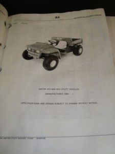 John Deere Gator 4x2 6x4 Parts Catalog PC2387