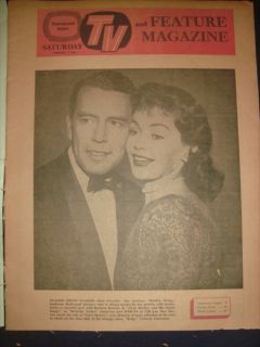  CLEVELAND NEWS TV MAGAZINE JOHN FORSYTHE PAUL NEWMAN 1 FEBRUARY 1958