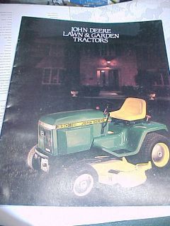 John Deere Lawn and Garden Tractors 1985