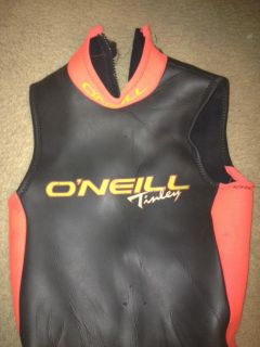 Oneill Tinley Wetsuit Size M Sleeveless Triathlon Scott Tinley Farmer John  