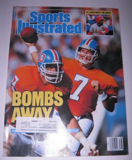 Sports Illustrated John Elway Denver Broncos September 21 1987  