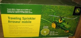 John Deere Tractor Traveling Lawn Yard Grass Water Sprinkler New  