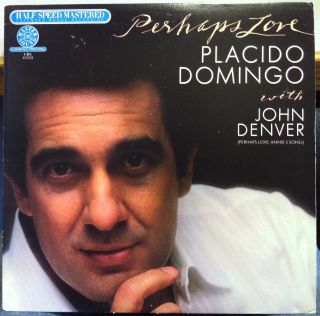 PLACIDO DOMINGO JOHN DENVER perhaps love LP Mint Half Speed Audiophile 1981  