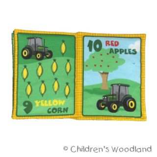 John Deere Cloth Soft Book Kid Baby Tractor Farm Counting Numbers Bedtime Story  