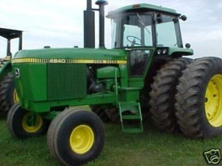 John Deere 4640 4840 Tractor Repair Manuals on CD  